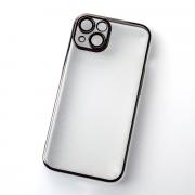 Пластиковый чехол GLITTER для iPhone 14 черный