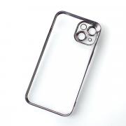 Пластиковый чехол GLITTER для iPhone 14 фиолетовый