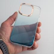 Силиконовый чехол GRADIENT для iPhone 13 Pro Max синий