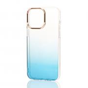 Силиконовый чехол GRADIENT для iPhone 13 Pro Max синий