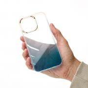 Силиконовый чехол GRADIENT для iPhone 15 Pro Max синий