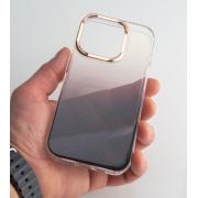 Силиконовый чехол GRADIENT для iPhone 15 Pro Max черный