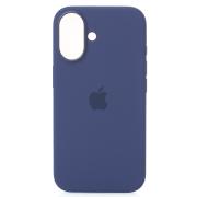 Силиконовый чехол Lux Colors с поддержкой MagSafe для iPhone 16 (AI) Denim