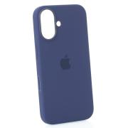 Силиконовый чехол Lux Colors с поддержкой MagSafe для iPhone 16 (AI) Denim