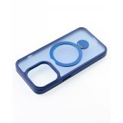 Силиконовый чехол MagSafe 360 для iPhone 11 темно-синий
