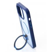Силиконовый чехол MagSafe 360 для iPhone 11 темно-синий