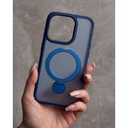 Силиконовый чехол MagSafe 360 для iPhone 11 темно-синий