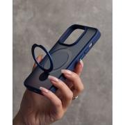Силиконовый чехол MagSafe 360 для iPhone 11 темно-синий