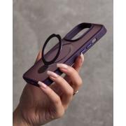 Силиконовый чехол MagSafe 360 для iPhone 11 темно-фиолетовый