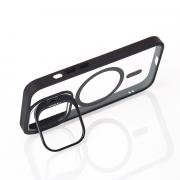 Силиконовый чехол MagSafe CAMERA GLASS PROTECTION для iPhone 15 Pro Max черный