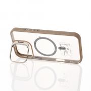 Силиконовый чехол MagSafe CAMERA GLASS PROTECTION для iPhone 16 Plus серый