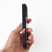 Силиконовый чехол MagSafe CAMERA GLASS PROTECTION для iPhone 16 Plus черный