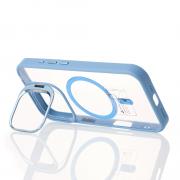 Силиконовый чехол MagSafe CAMERA GLASS PROTECTION для iPhone 16 Pro Max голубой