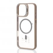 Силиконовый чехол MagSafe CAMERA GLASS PROTECTION для iPhone 16 Pro Max серый