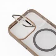 Силиконовый чехол MagSafe CAMERA GLASS PROTECTION для iPhone 16 Pro Max серый