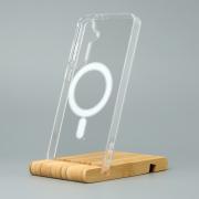 Силиконовый чехол MagSafe CLEAR для Samsung S24 Plus прозрачный