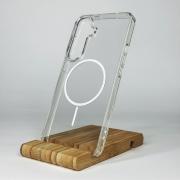 Силиконовый чехол CLEAR с поддержкой MagSafe для Samsung S26 Plus Прозрачный