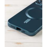 Силиконовый чехол MagSafe COLORS 2 + Camers Protection для iPhone 14 нефритовый