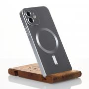 Силиконовый чехол MagSafe COLORS 2 + Camers Protection для iPhone 12 серебряный