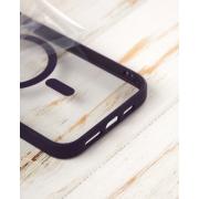 Силиконовый чехол MagSafe COLORS для iPhone 13 фиолетовый