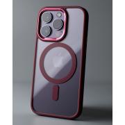 Силиконовый чехол MagSafe COLORS для iPhone 13 Pro бордовый