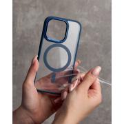 Силиконовый чехол MagSafe COLORS для iPhone 13 синий