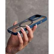 Силиконовый чехол MagSafe COLORS для iPhone 13 синий