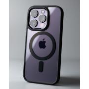 Силиконовый чехол MagSafe COLORS для iPhone 14 Pro Max черный