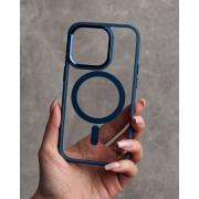 Силиконовый чехол MagSafe COLORS для iPhone 14 Pro Max синий