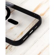 Силиконовый чехол MagSafe COLORS для iPhone 15 Plus черный