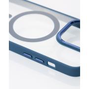 Силиконовый чехол MagSafe COLORS для iPhone 15 Pro синий