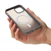 Силиконовый чехол MagSafe MATTE для iPhone 13 серый