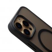 Силиконовый чехол MATTE с поддержкой MagSafe для iPhone 16 Pro Max classic black