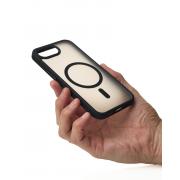 Силиконовый чехол MATTE с поддержкой MagSafe для iPhone 16E classic black
