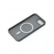 Силиконовый чехол MATTE с поддержкой MagSafe для iPhone 16E titanium black