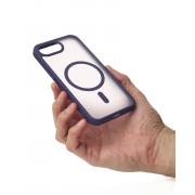 Силиконовый чехол MATTE с поддержкой MagSafe для iPhone 16E dark purple