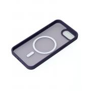 Силиконовый чехол MATTE с поддержкой MagSafe для iPhone 16E dark purple