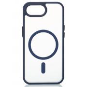 Силиконовый чехол MATTE с поддержкой MagSafe для iPhone 16E dark blue