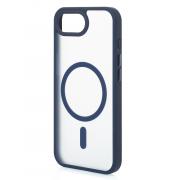 Силиконовый чехол MATTE с поддержкой MagSafe для iPhone 16E dark blue