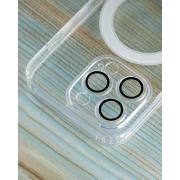 Силиконовый чехол MagSafe SHADE PHONE для iPhone 15 Pro Max прозрачный