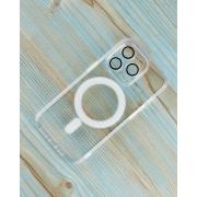 Силиконовый чехол SHADE PHONE с поддержкой MagSafe для iPhone 15 Pro прозрачный