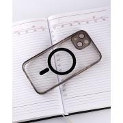 Силиконовый чехол MagSafe SHADE PHONE для iPhone 14 черный