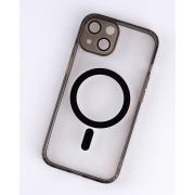Силиконовый чехол MagSafe SHADE PHONE для iPhone 14 черный