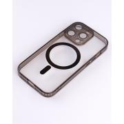 Силиконовый чехол MagSafe SHADE PHONE для iPhone 15 Pro Max черный