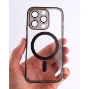 Силиконовый чехол MagSafe SHADE PHONE для iPhone 15 Pro Max черный