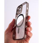 Силиконовый чехол MagSafe SHADE PHONE для iPhone 15 Pro Max черный