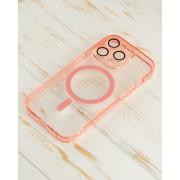 Силиконовый чехол SHADE PHONE с поддержкой MagSafe для iPhone 14 Pro Max розовый