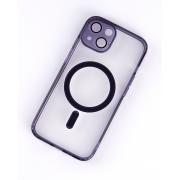Силиконовый чехол MagSafe SHADE PHONE для iPhone 14 темно-фиолетовый