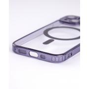 Силиконовый чехол MagSafe SHADE PHONE для iPhone 14 темно-фиолетовый