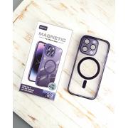 Силиконовый чехол SHADE PHONE с поддержкой MagSafe для iPhone 14 Pro темно-фиолетовый